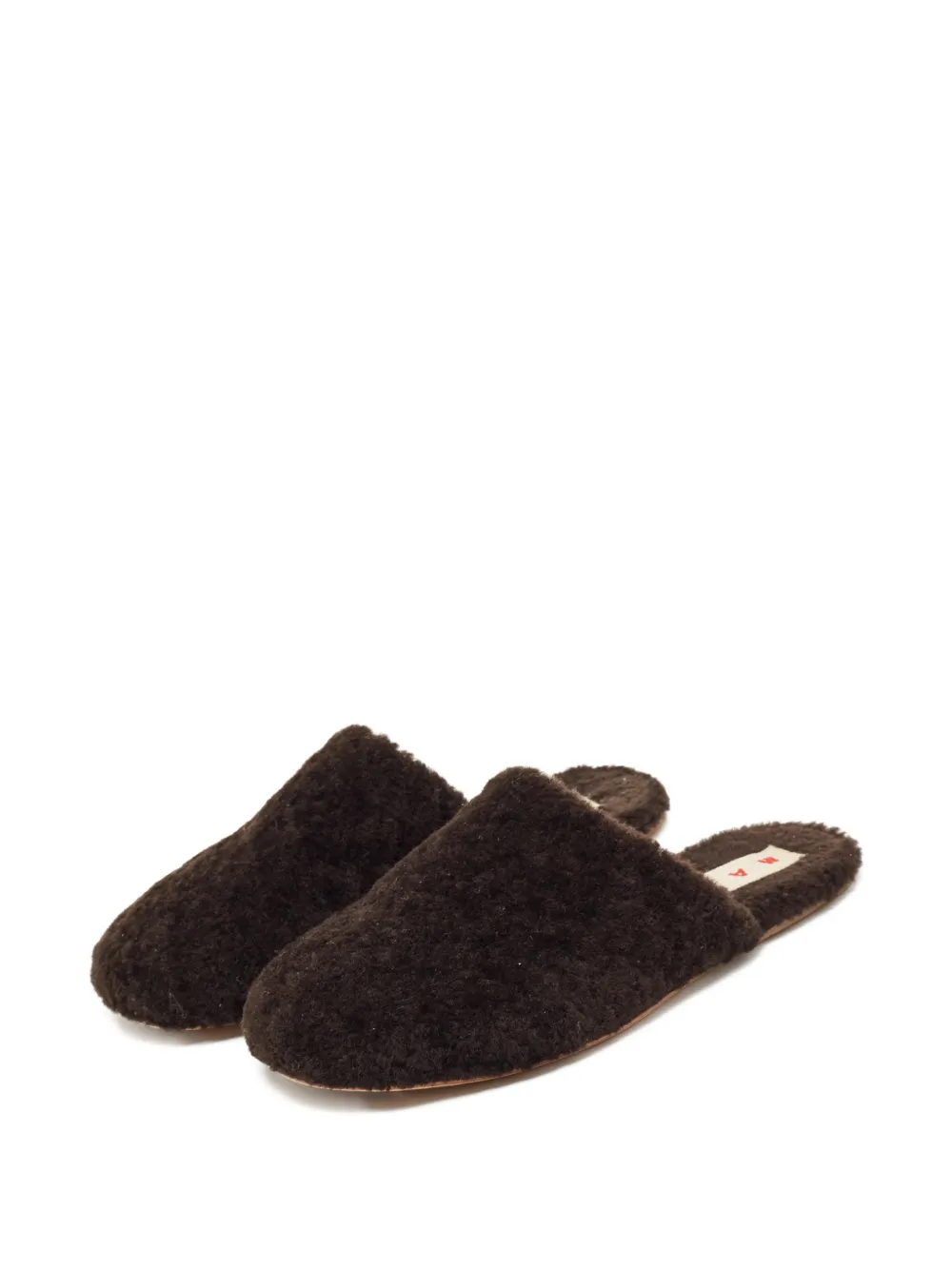 Marni Pre-Owned shearling slippers - Bruin