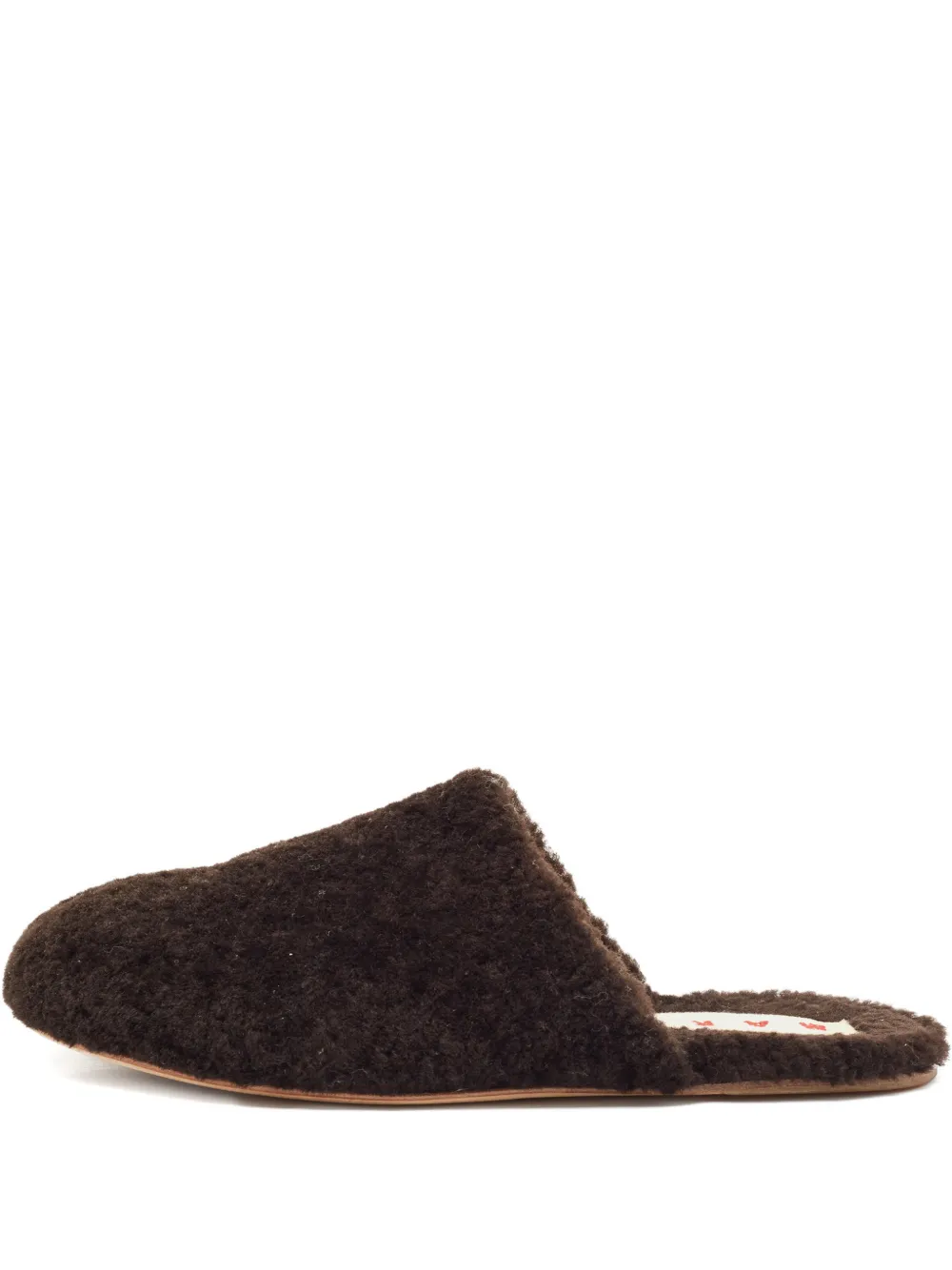 Marni Pre-Owned shearling slippers | Brown | Image 1