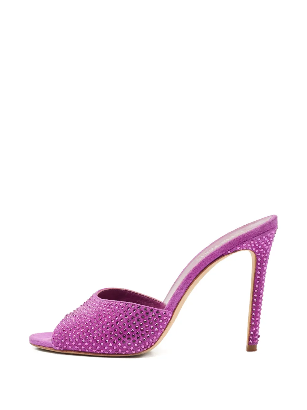 Paris Texas suede crystal heeled sandals - Viola