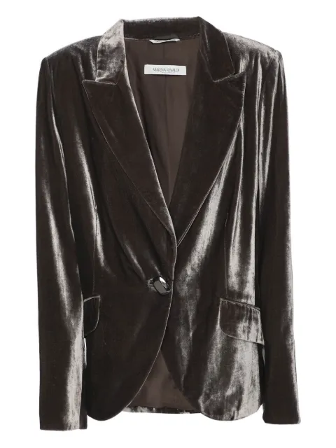 Marina Rinaldi blazer de terciopelo con botones