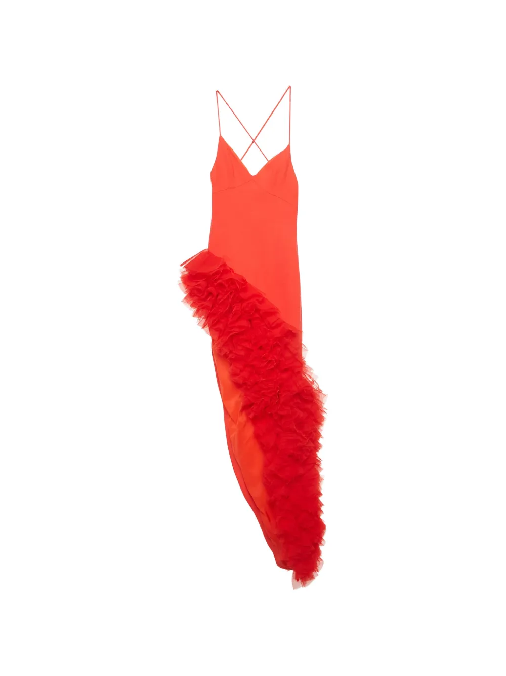 David Koma Abito asimmetrico - Rosso