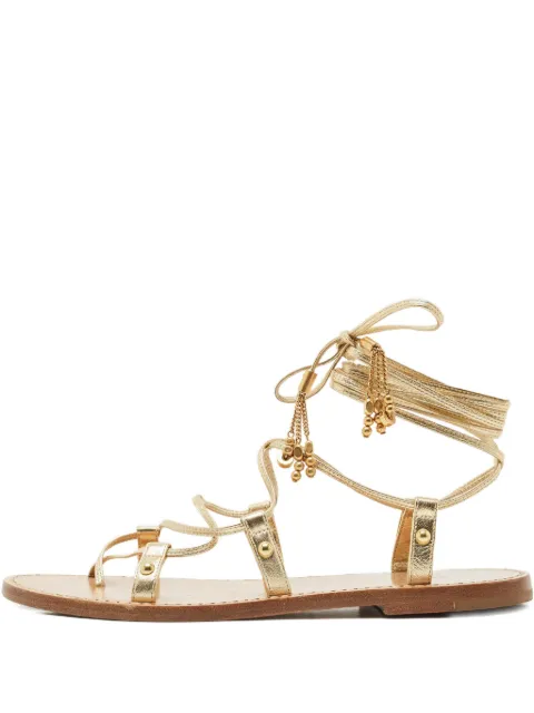 Celine Pre-Owned leather studded straps sandals