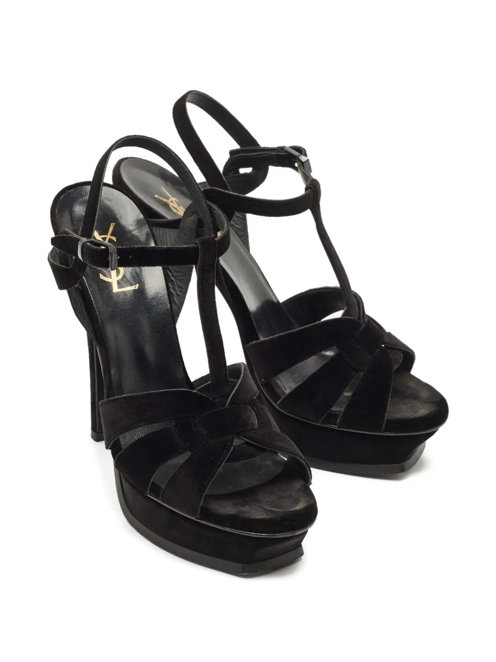 Saint Laurent Pre-Owned Tribute sandals - Zwart