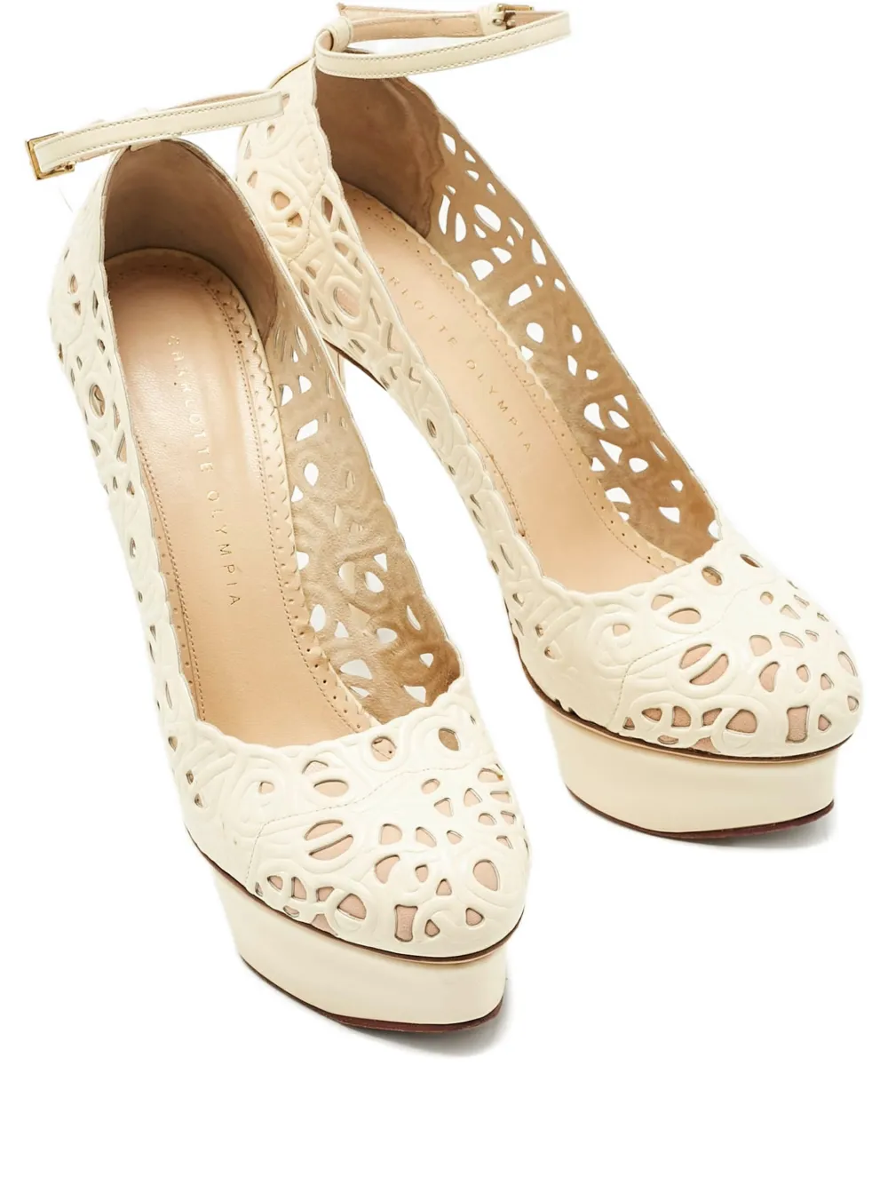 Charlotte Olympia Dolores Pumps mit Cut-Out - Nude