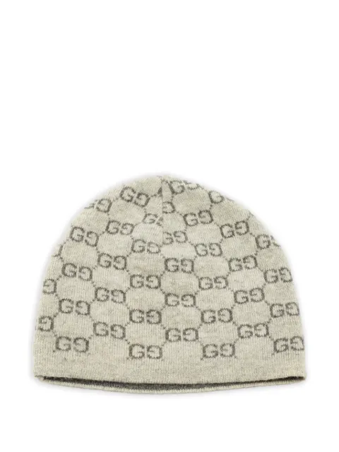 Gucci Pre-Owned GG cashmere beanie hat