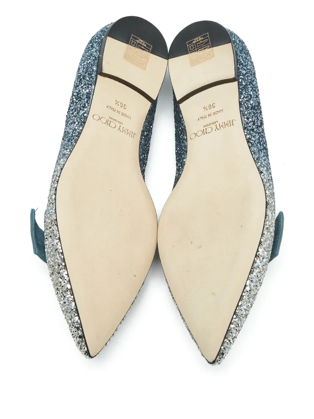 Jimmy Choo Pre-Owned ballerines pailletées à détail de nœud Gabie | Image 2