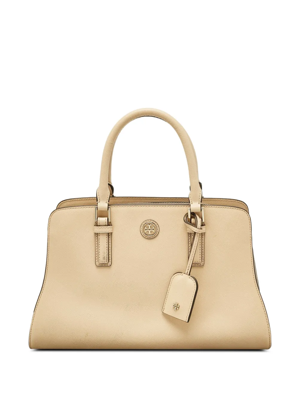 Tory Burch Robinson Dome leather tote bag - Toni neutri