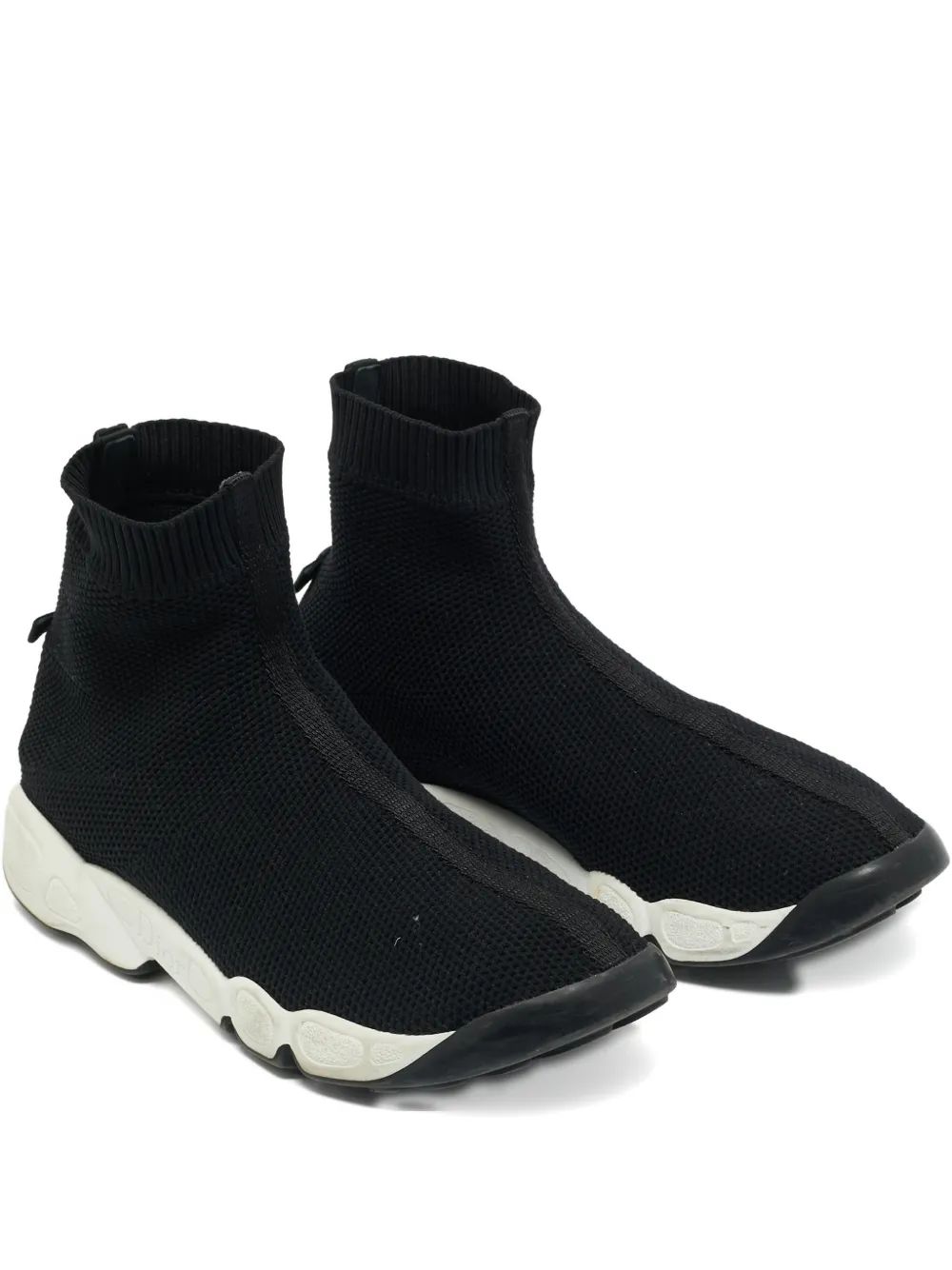 Christian Dior Pre Owned Fusion 2 0 Knitted Sneakers Black FARFETCH Christian Dior Pre Owned Fusion 2 0 Knitted Sneakers Black FARFETCH