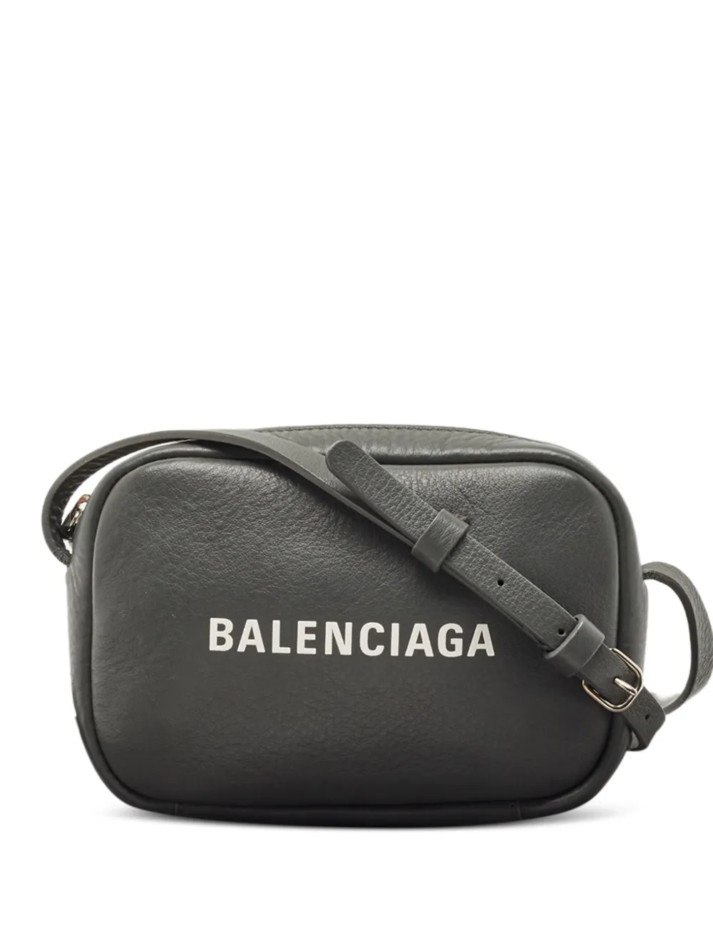 Balenciaga Pre-Owned Borsa a spalla con logo in pelle - Grigio