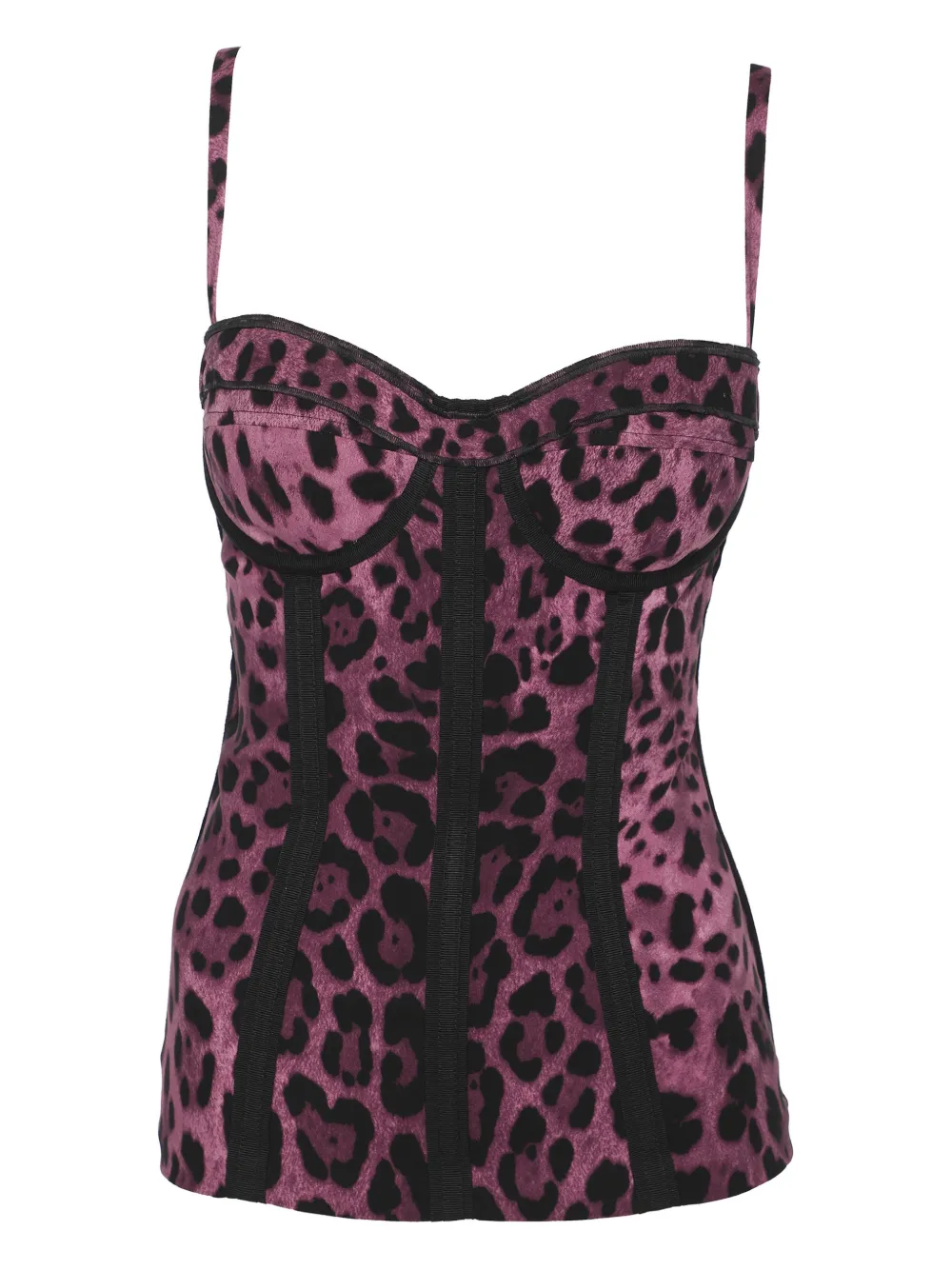 Dolce & Gabbana Pre-Owned bustier-style print top | Purple | Image 1