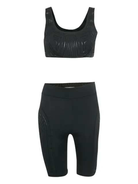 Fendi Pre-Owned  logo-pattern shorts set