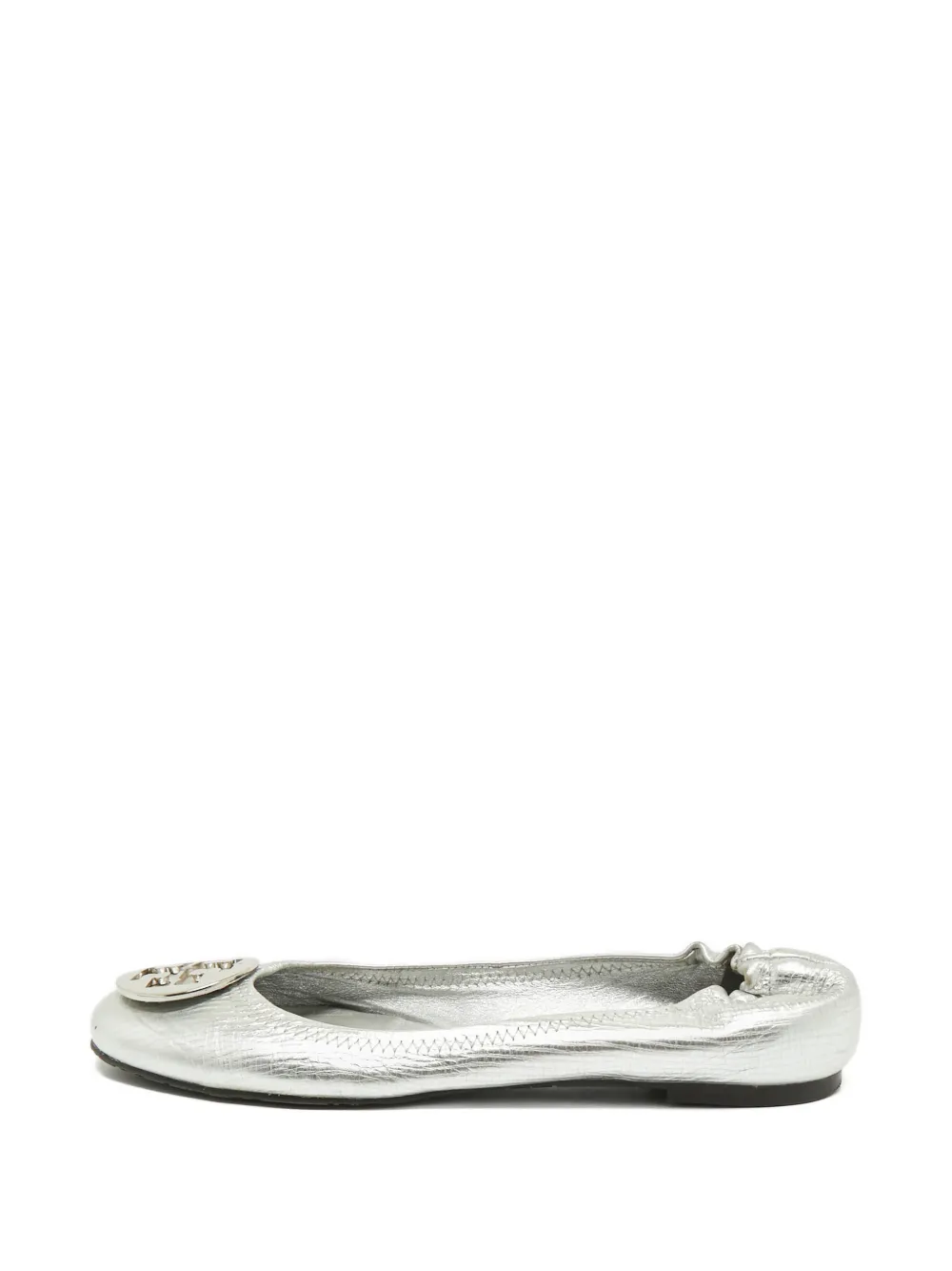 Tory Burch Reva Ballerinas mit Logo - Silber