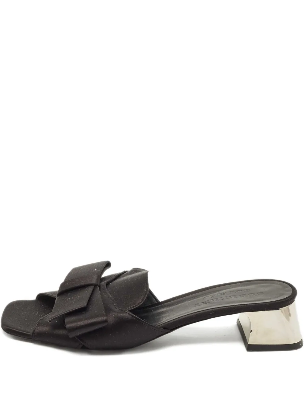 Burberry Pre-Owned bow-detail sandals - Schwarz