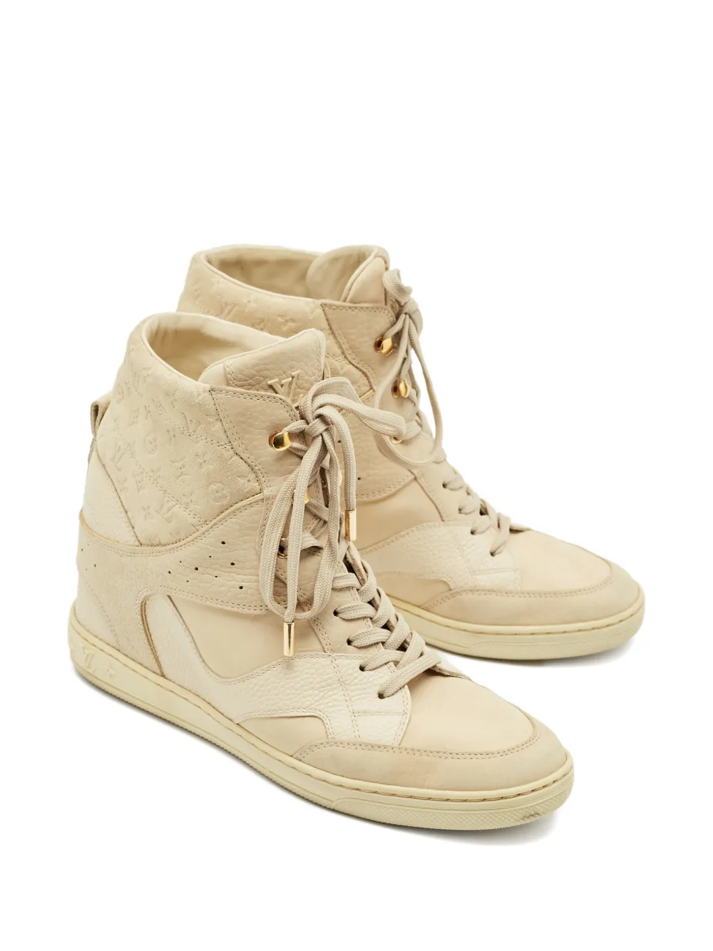Louis Vuitton Pre-Owned Cliff high-top sneakers - Beige