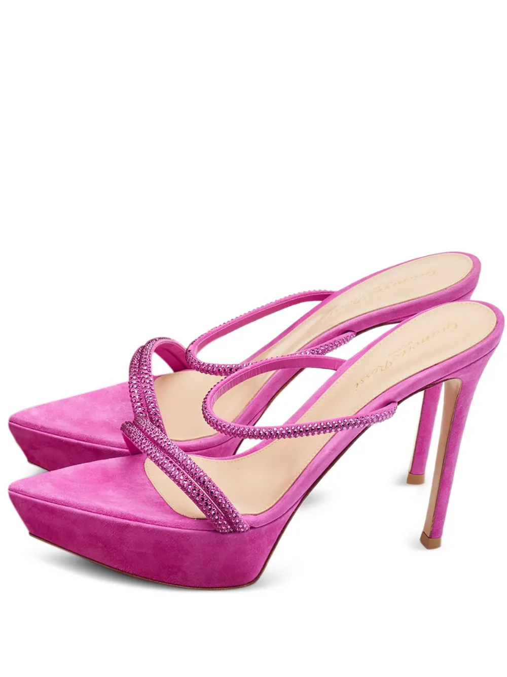 Gianvito Rossi Cannes suede sandals - Rosa