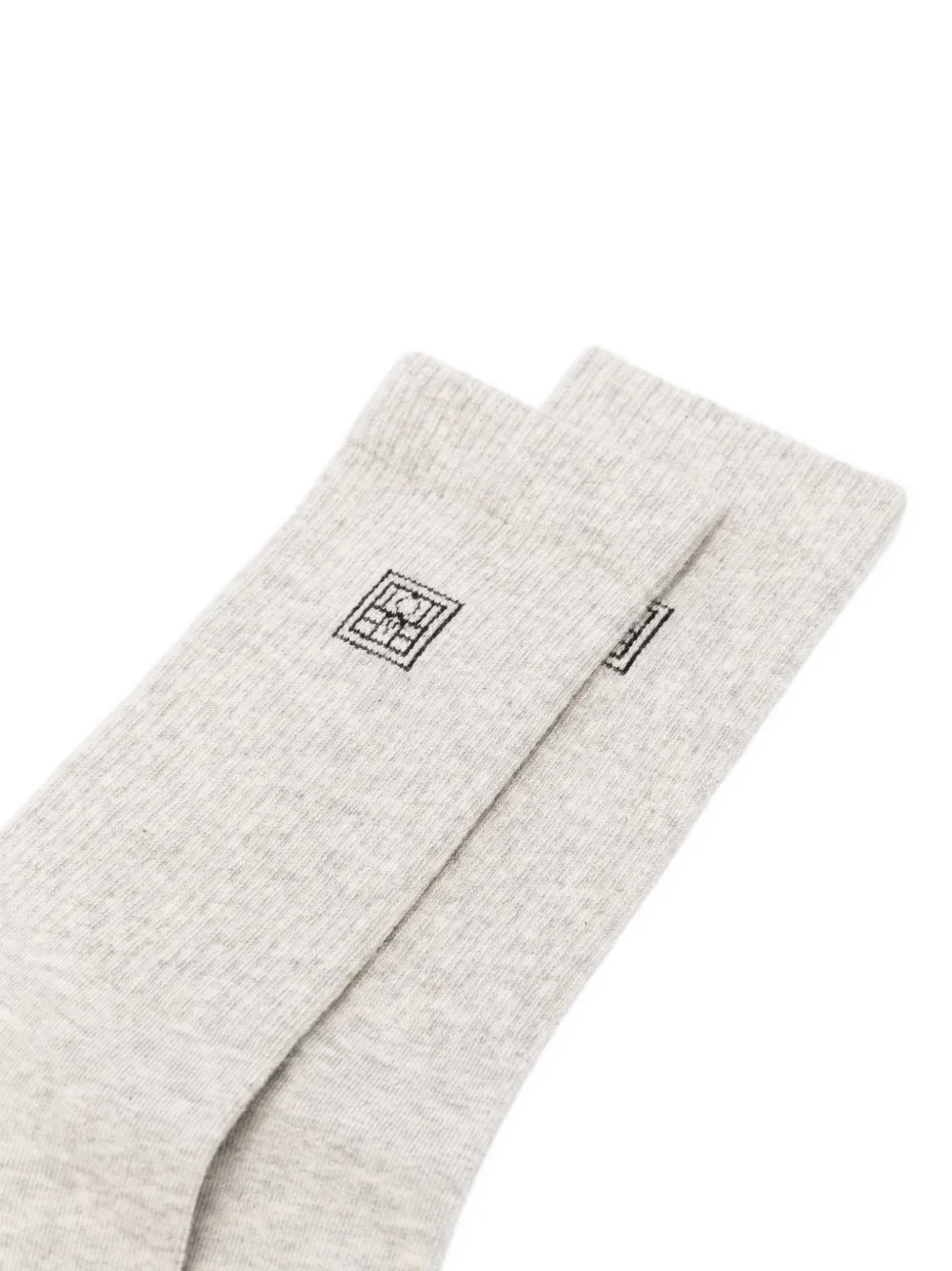 Embroidered Socks (Set Of Two)