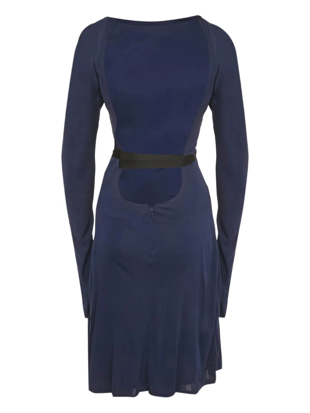 Gucci Pre-Owned belt-detail midi dress - Blauw