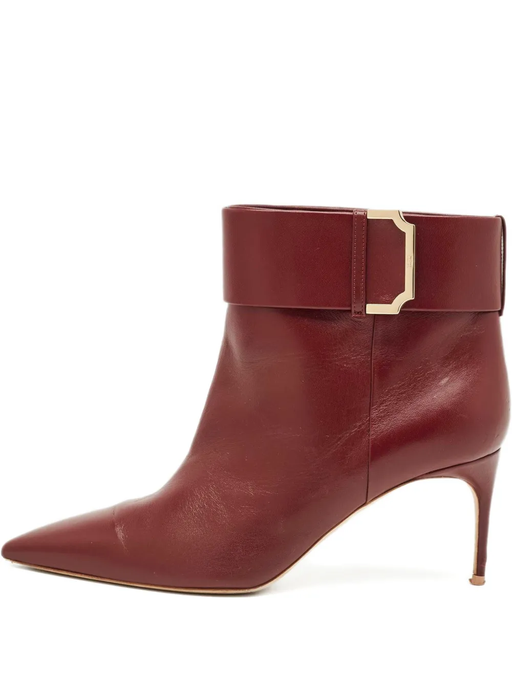Malone Souliers buckle-detail leather boots - Rosso