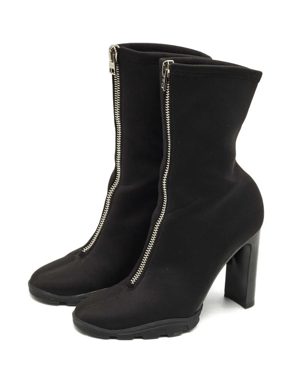 Alexander McQueen Pre-Owned zip-up ankle boots - Zwart