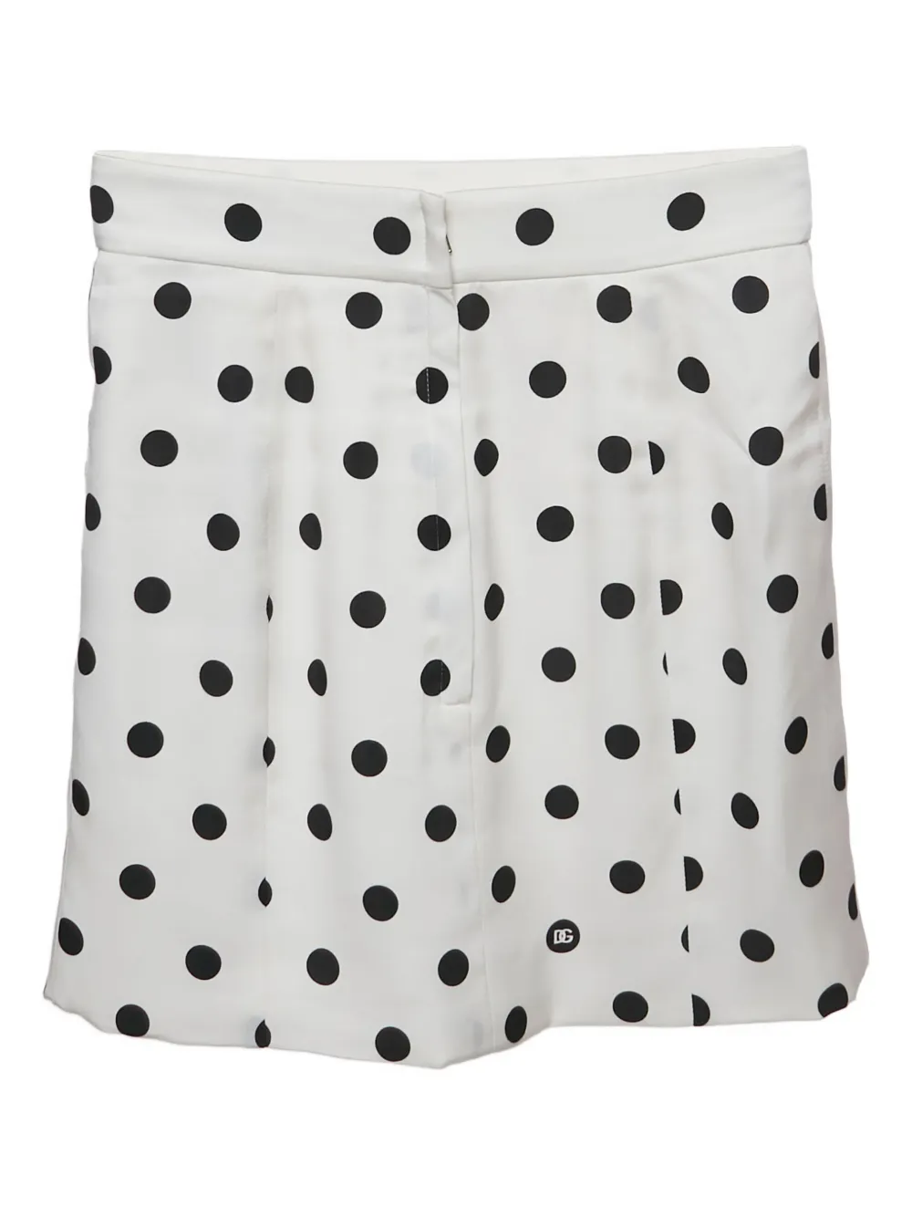 DOLCE & GABBANA Pre-owned Polka-dot Mini Skirt In White