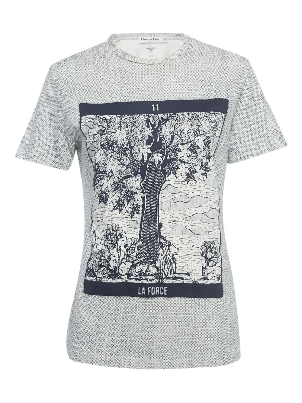 Pre-owned Dior Printed T-shirt In White