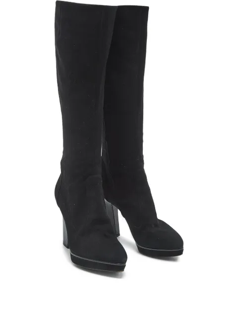 Sergio Rossi pointed high heels boots