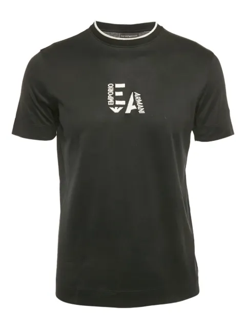 Emporio Armani Pre-Owned logo-embroidered T-shirt