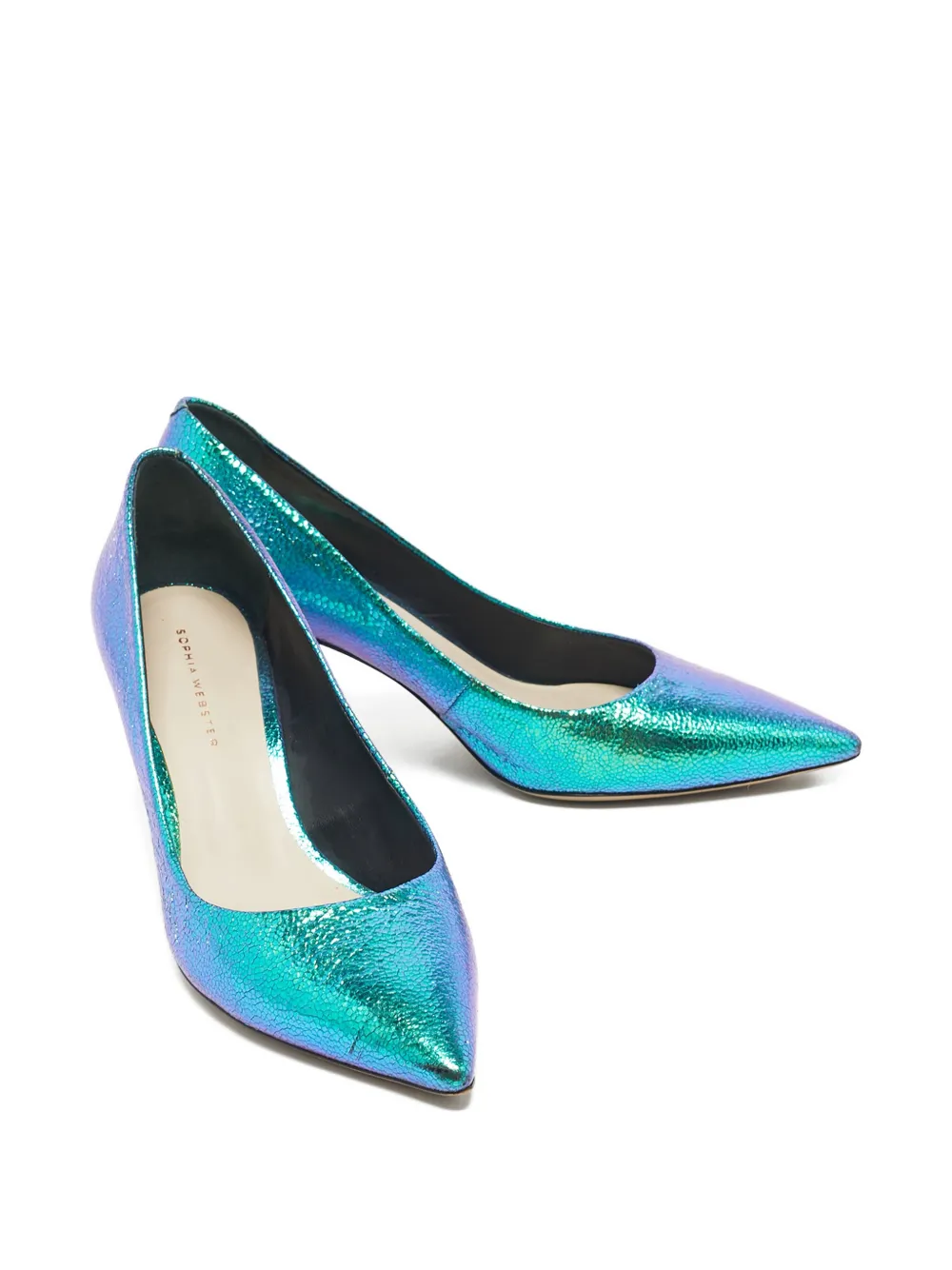 Sophia Webster Rio pointed-toe pumps - Blauw