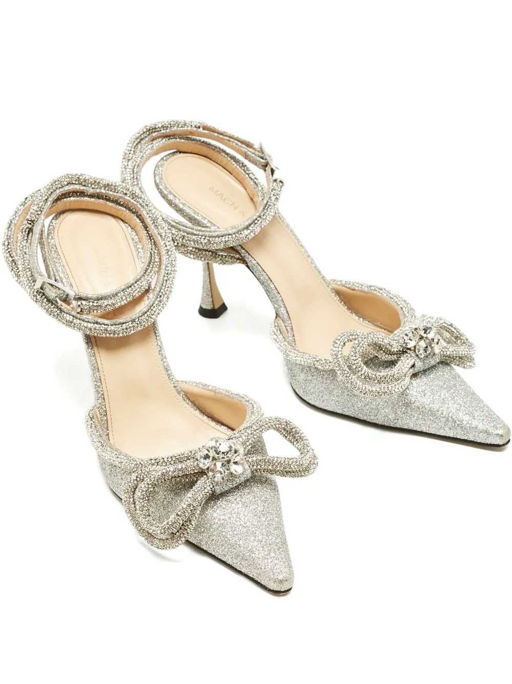 MACH & MACH bow-embellishment pumps | Silver | Image 1