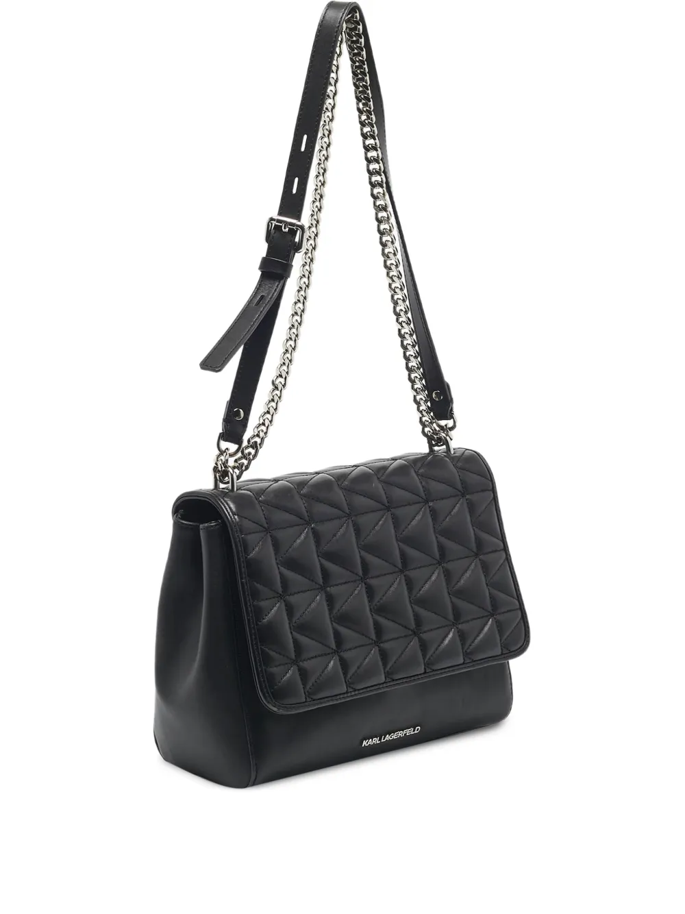 Karl Lagerfeld Vintage K/Kuilted quilted-flap shoulder bag - Nero