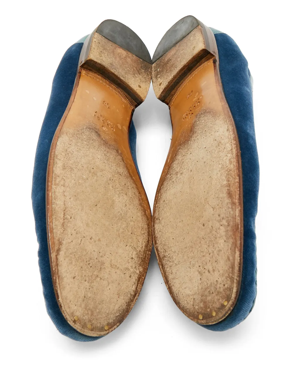 Gucci Pre-Owned horsebit-detail loafers - Blauw