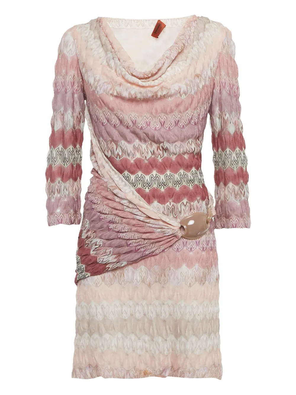 Missoni Pre-Owned cowl-neck dress - Rosa