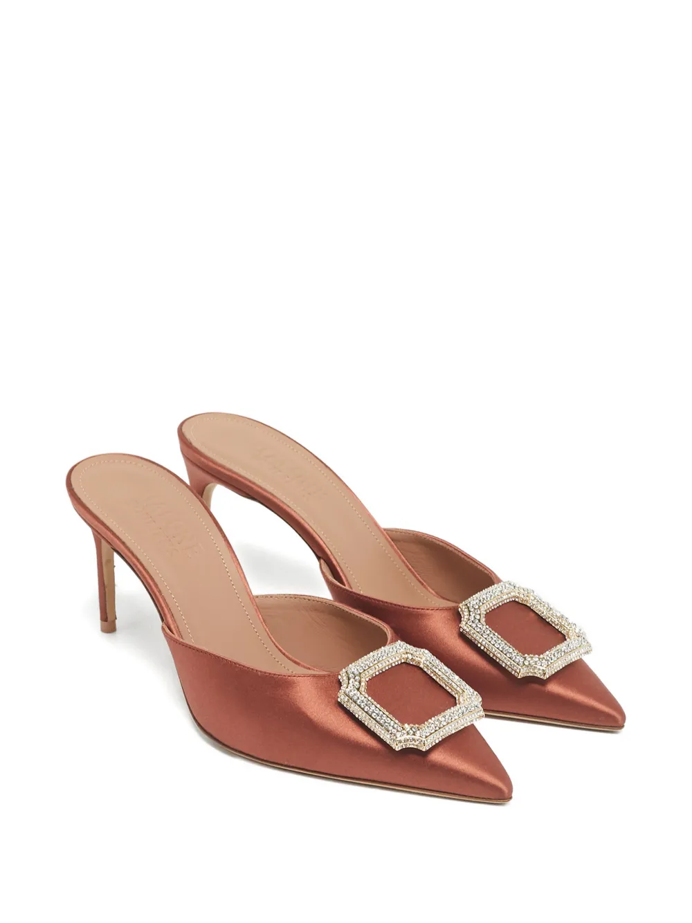 Malone Souliers crystal-embellished mules - Roze