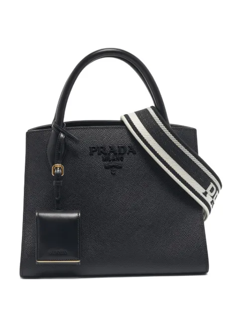 Prada Pre-Owned monochrome leather tote