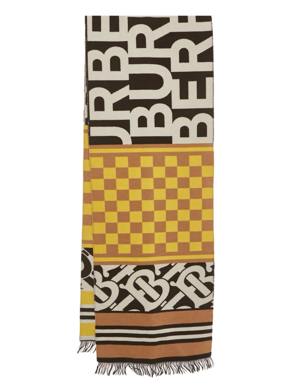 Burberry Pre-Owned Sciarpa Cosmic a quadri - Marrone