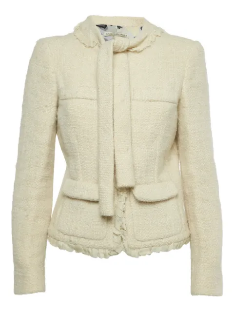 Balenciaga Pre-Owned chamarra de tweed con volantes