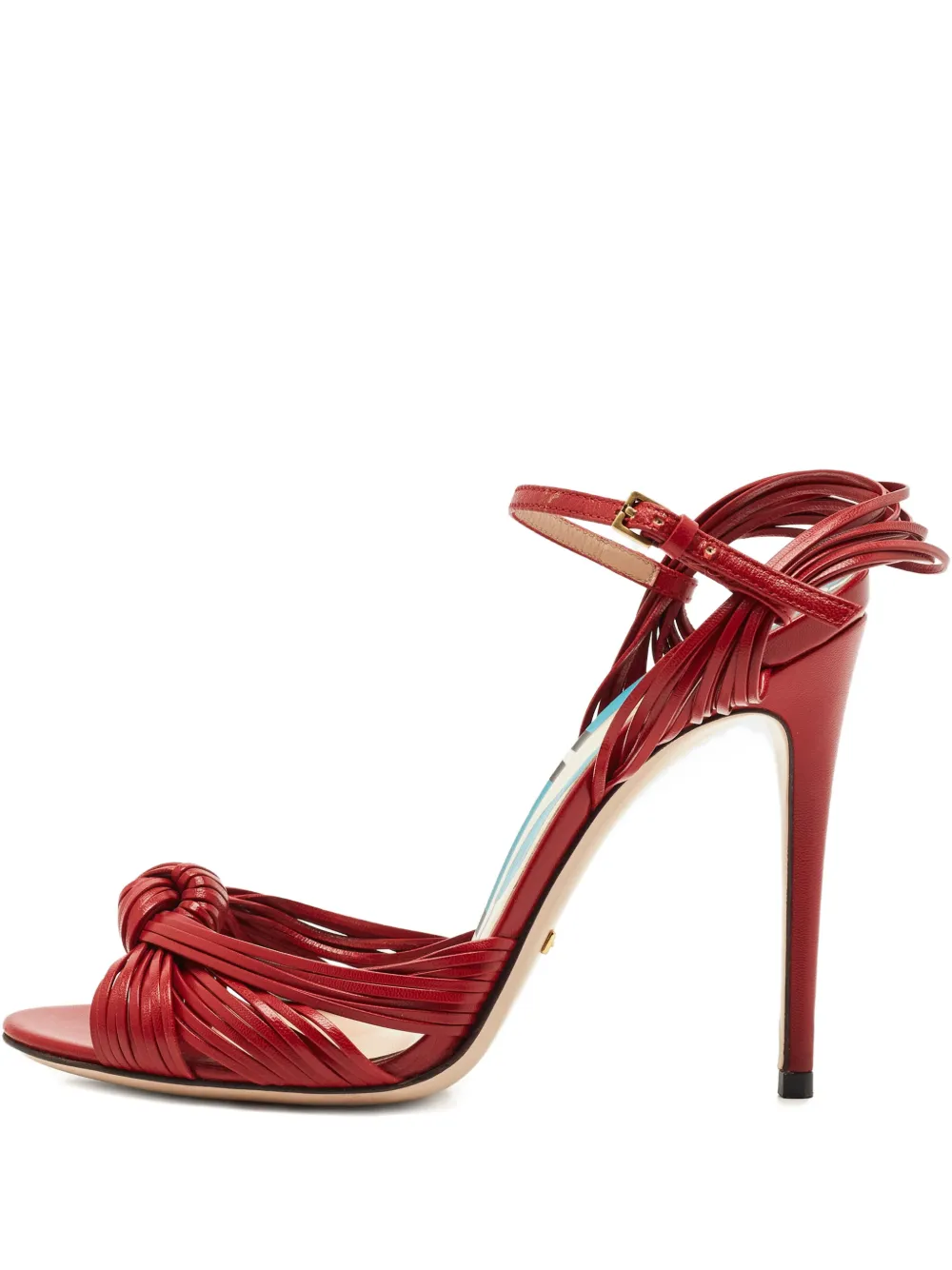 Gucci Pre-Owned Allie knotted leather sandals - Rot