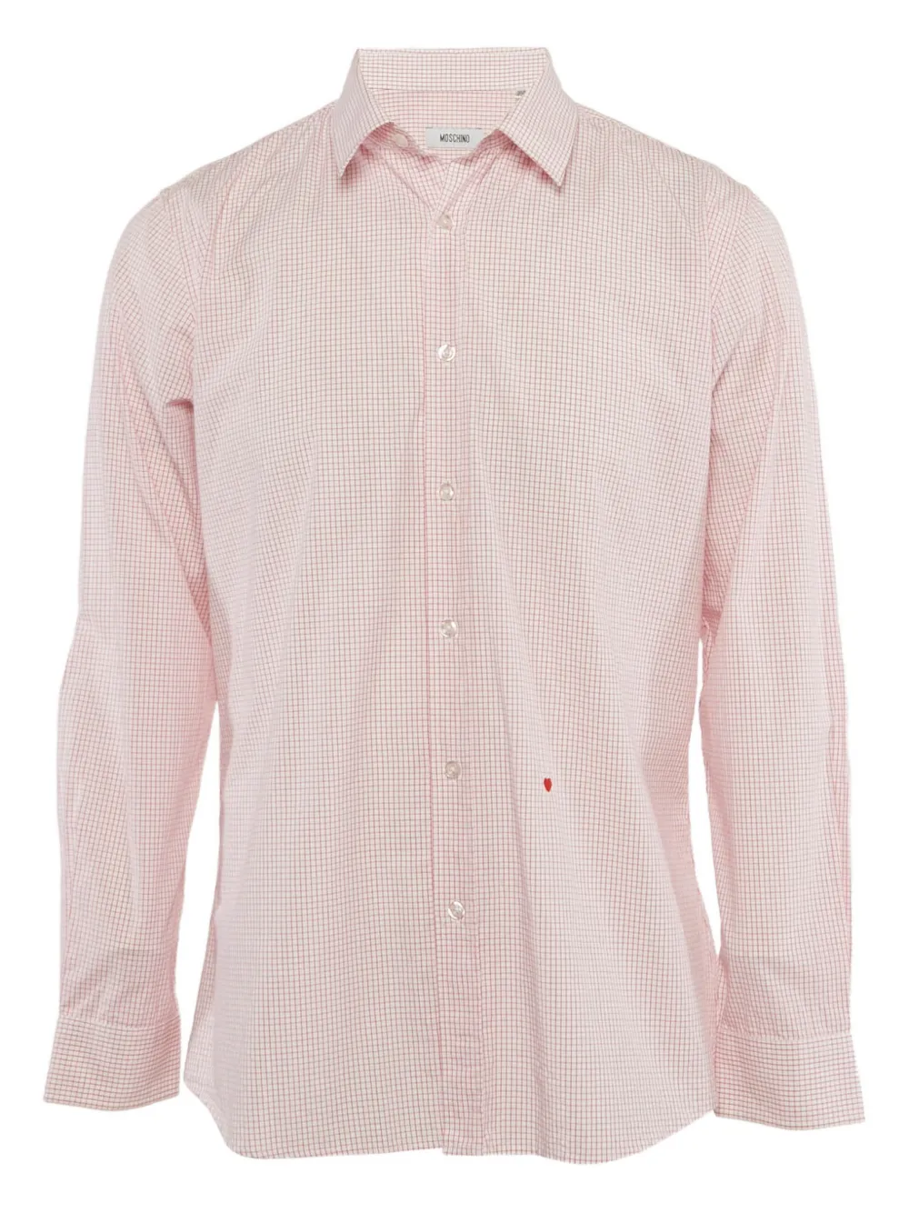 Moschino Pre-Owned check-print button shirt | Pink | Image 1