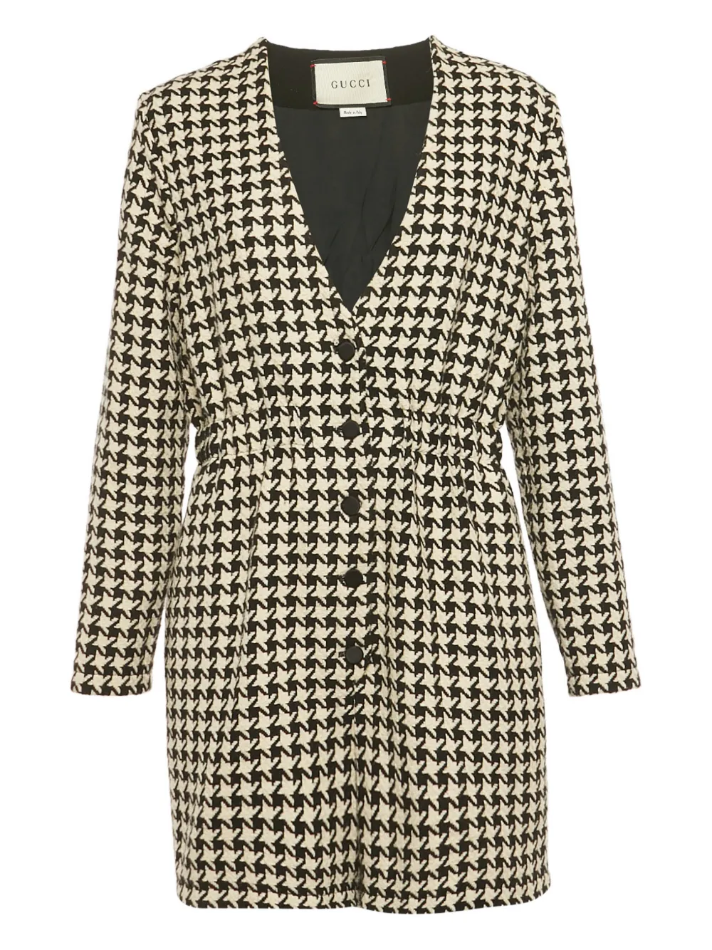Gucci Pre-Owned houndstooth wool dress - Toni neutri