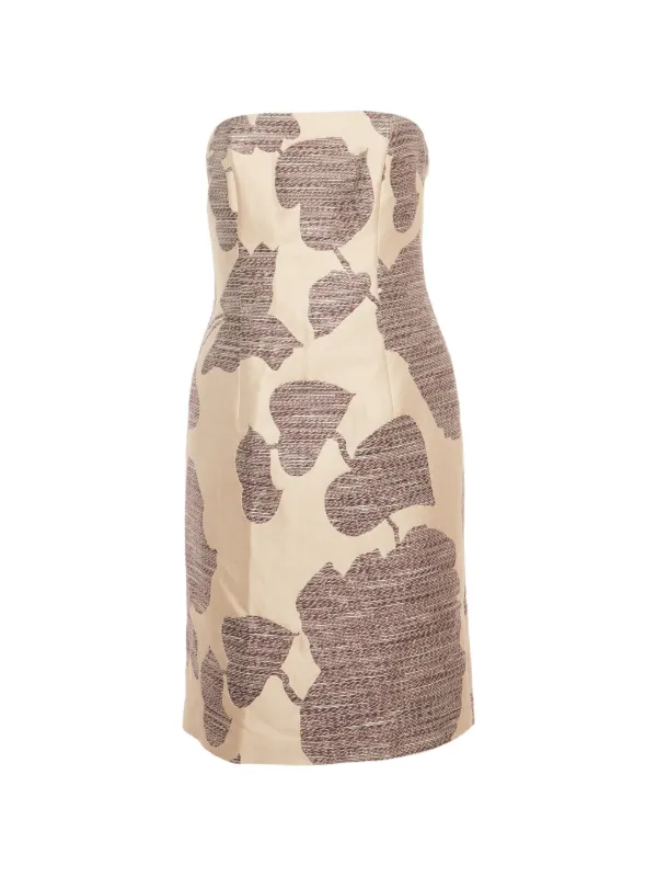 BOSS GREEN HUGO BOSS Knitted Strapless Mini Dress | Neutrals | FARFETCH
