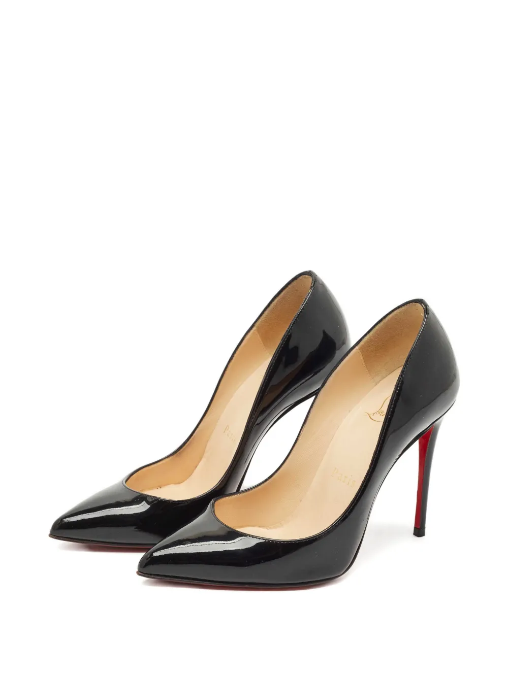 Christian Louboutin Pre-Owned Pigalle patent-leather pumps - Zwart