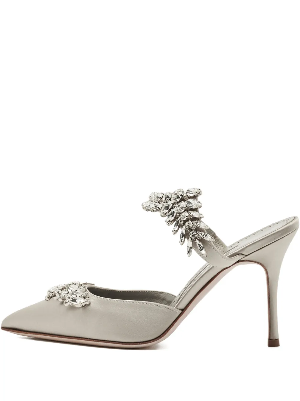 Manolo Blahnik Lurum heeled mules - Grigio