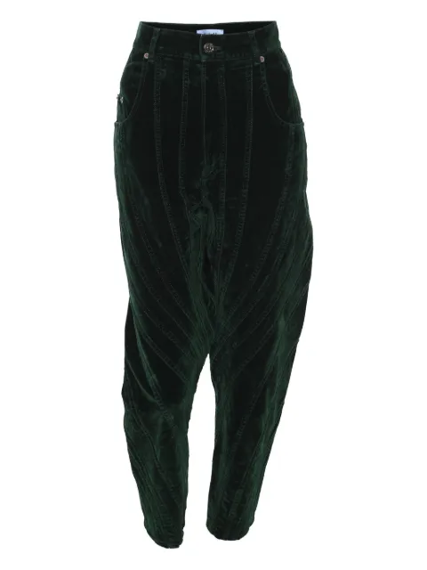 Thierry Mugler Pre-Owned pantalones de terciopelo