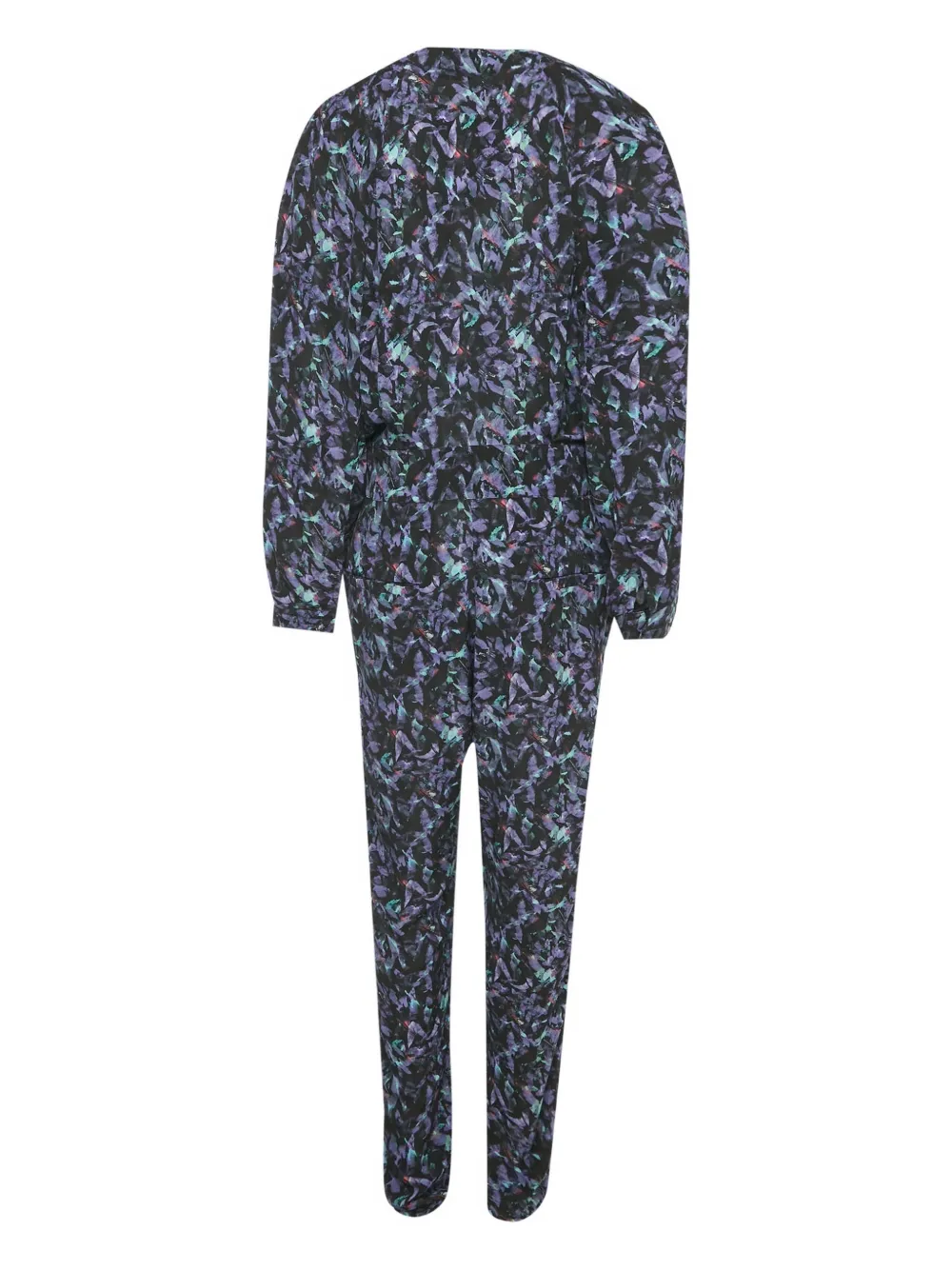 IRO crepe printed jumpsuit - Zwart