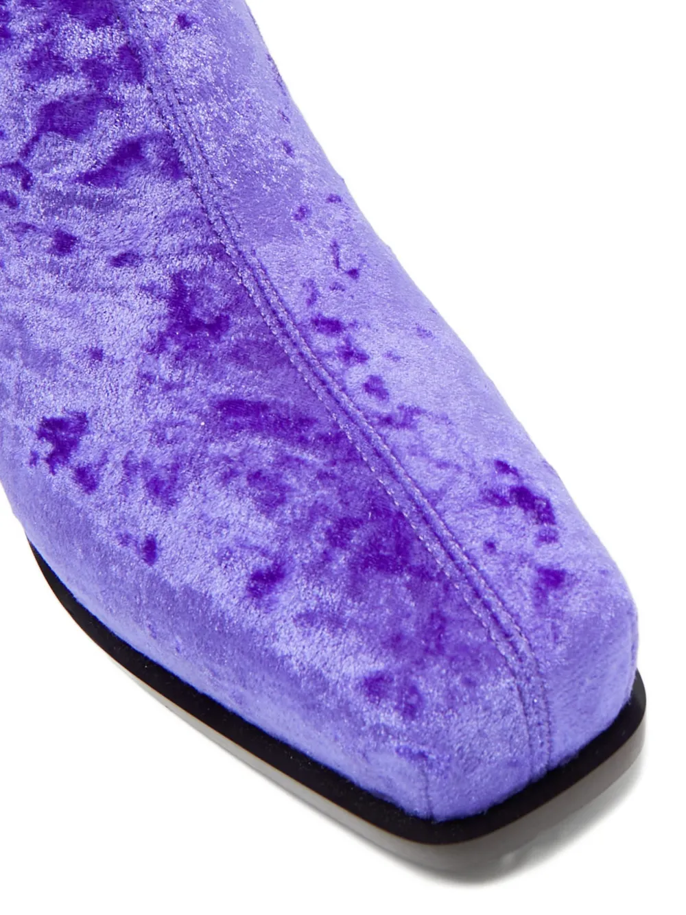 Stella McCartney Pre-Owned knee-high velvet boots - Paars