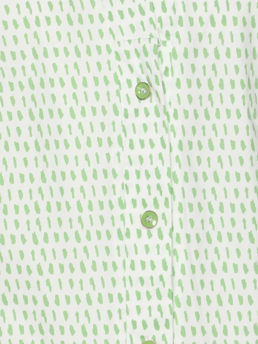  Marina Rinaldi Camisa Con Estampado Moteado - Blanco 