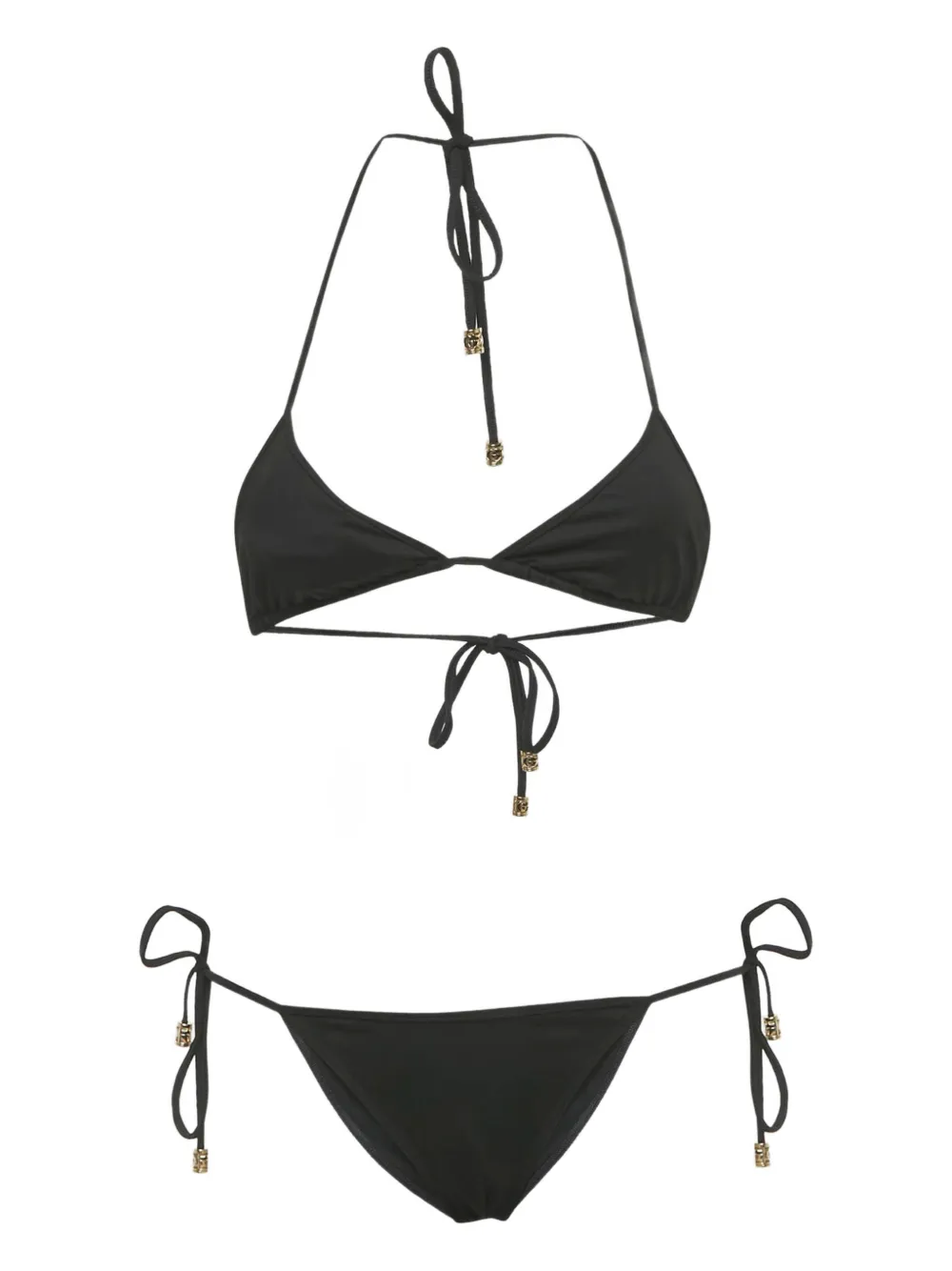 Gucci Pre-Owned self-tie bikini - Nero