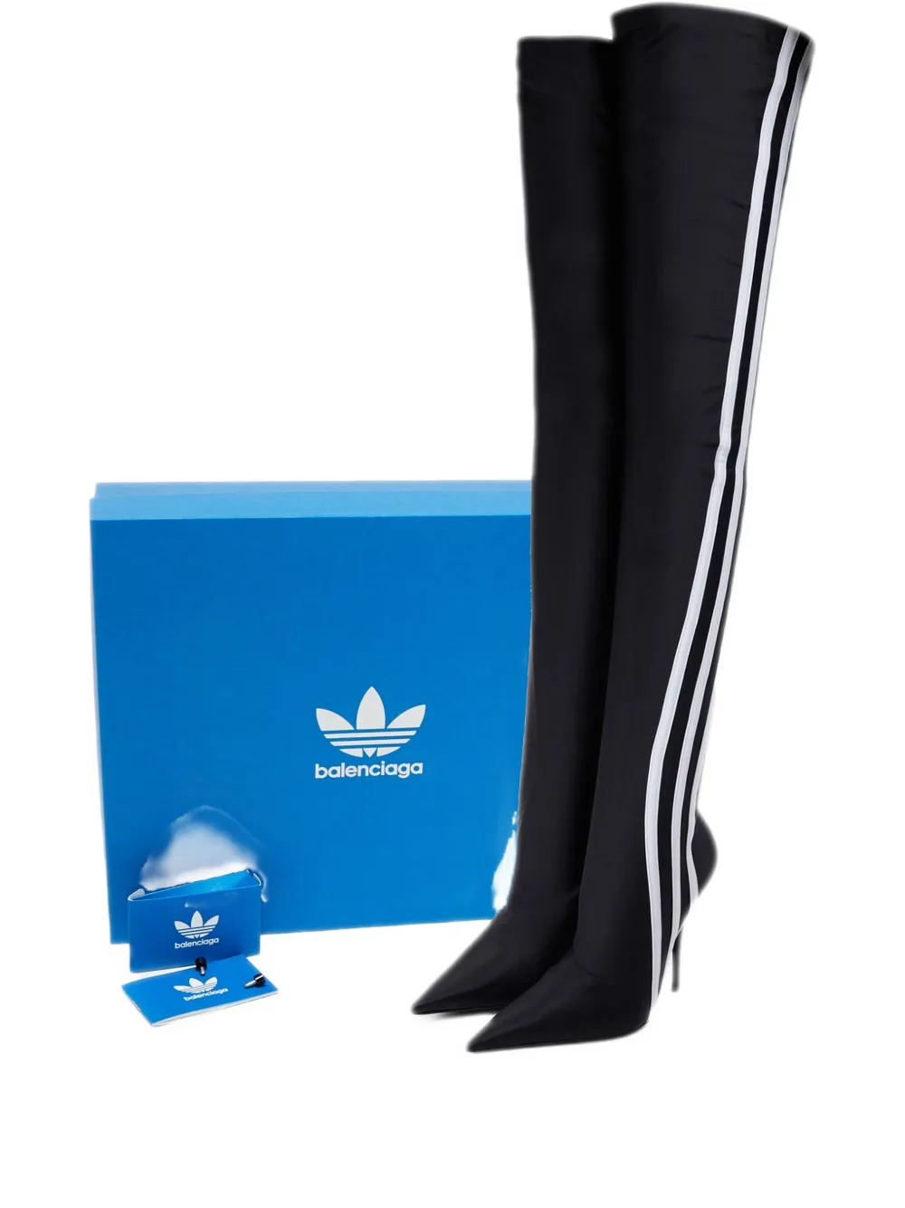 Balenciaga Pre-Owned x adidas Knife over-the-knee boots – Black