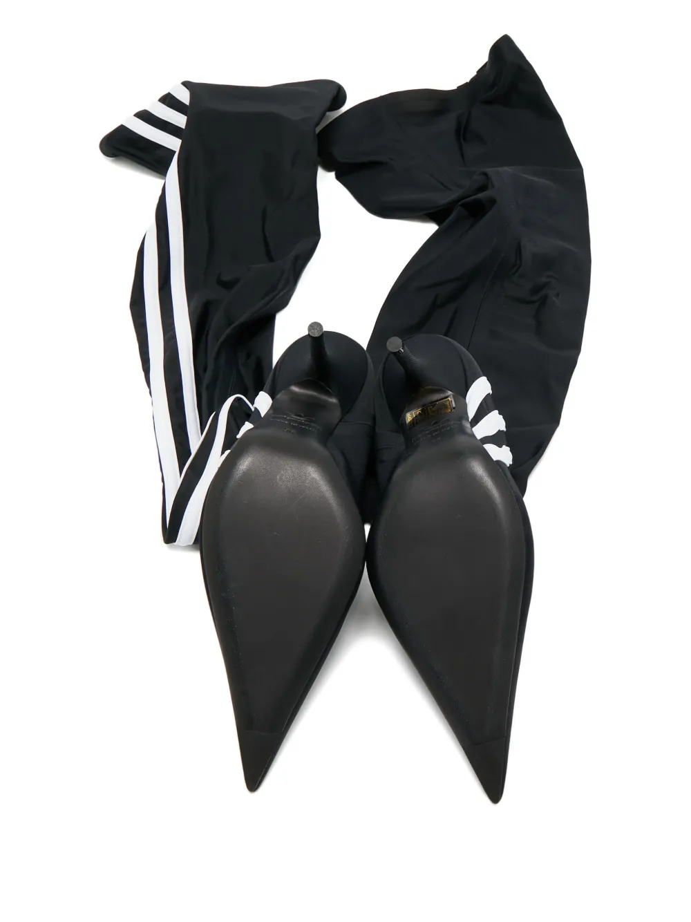 Balenciaga Pre-Owned x adidas Knife over-the-knee boots - Zwart