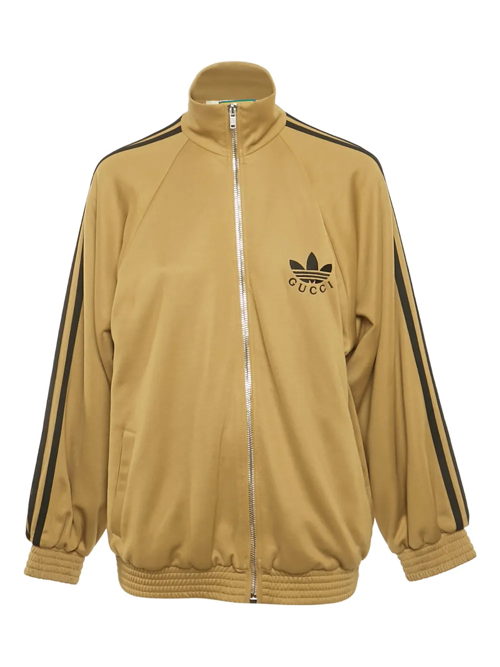 Gucci Pre-Owned x Adidas zip-up sweatshirt - Oro